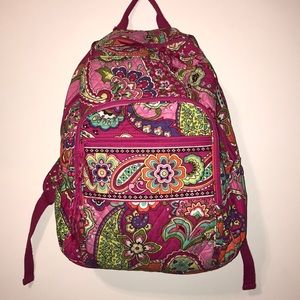 Vera Bradley Campus Backpack Pink Swirls